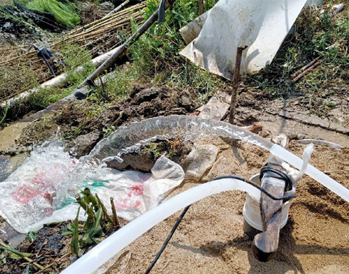 通州鱼塘边打井